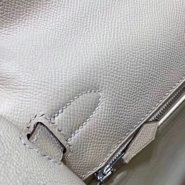 Hermes Kelly 28cm Shoulder Bags Epsom Leather KL28 creamy-white