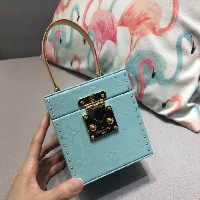 Louis Vuitton Monogram Vernis Original BLEECKER BOX M52464 Light blue