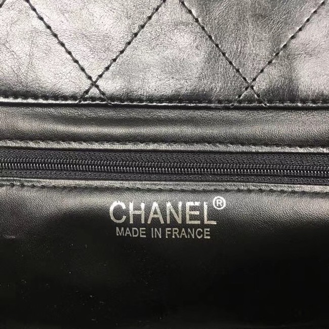 Chanel Flap Bag Shearling Lambskin & silver-Tone Metal 3378 black