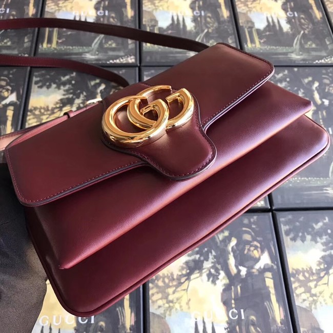 Gucci Arli small shoulder bag 550129 Burgundy