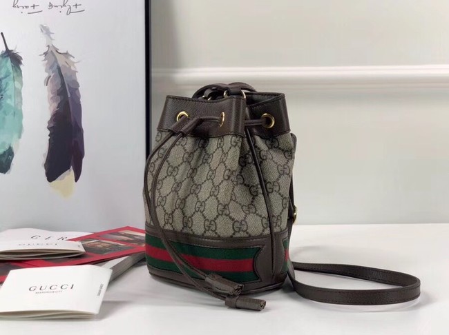 Gucci Ophidia GG mini bucket bag 550620 Brown