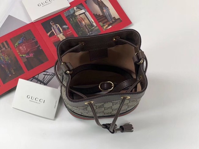 Gucci Ophidia GG mini bucket bag 550620 Brown