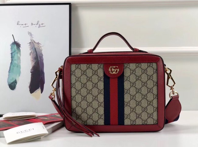 Gucci Ophidia small GG shoulder bag 550622 red