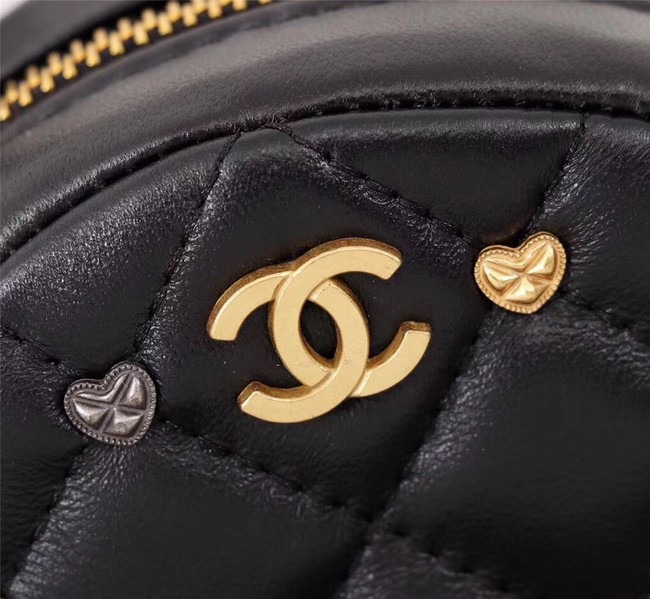 Chanel Wallet on Chain Lambskin & Gold-Tone Metal A8153 Black