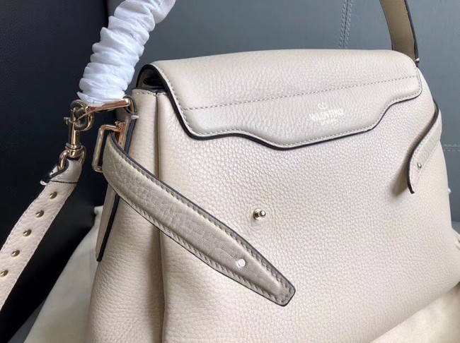 VALENTINO Rockstud leather tote 4987 off-white