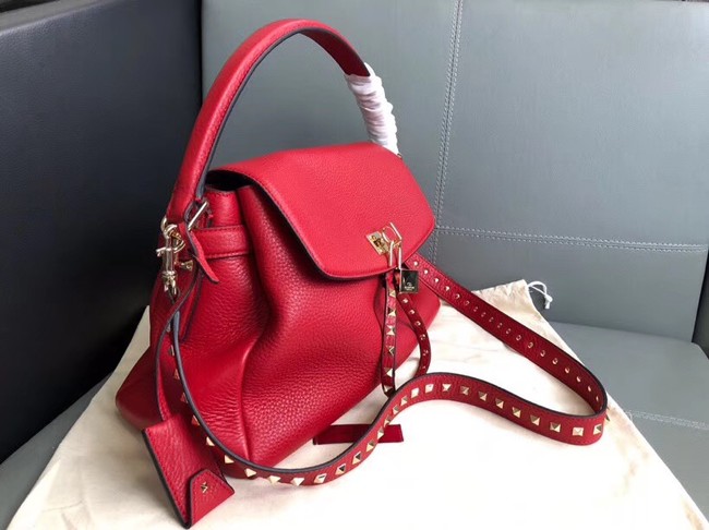 VALENTINO Rockstud leather tote 4987 red