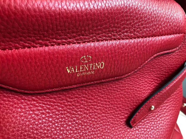 VALENTINO Rockstud leather tote 4987 red