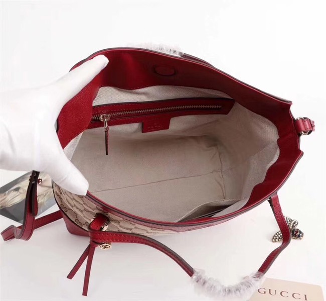 Gucci GG canvas shoulder bag 353120 red