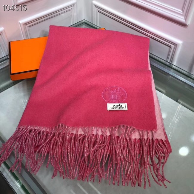 Hermes lambswool & cashmere Shawl 71151 rose