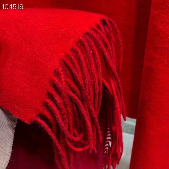 Hermes lambswool & cashmere Shawl 71151 red