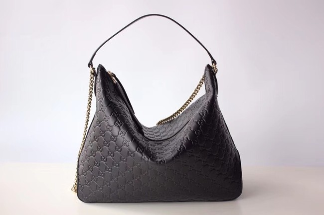 Gucci Signature large hobo bag 477324 black