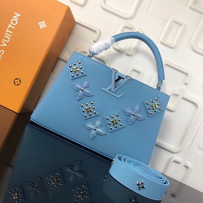 Louis Vuitton CAPUCINES PM M51384 blue