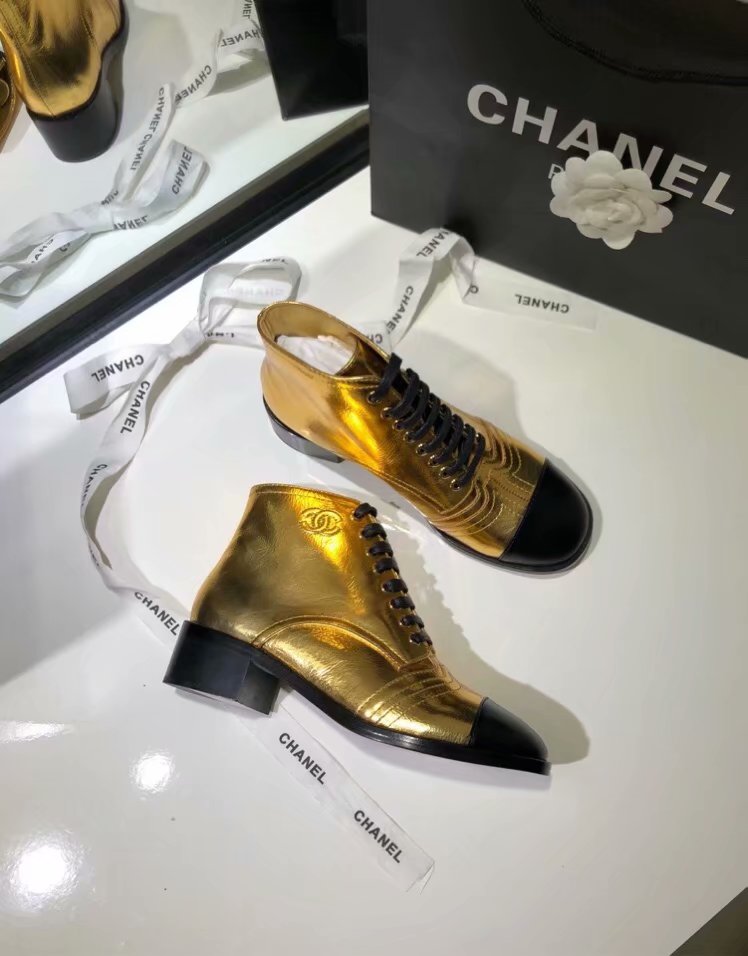 Chanel Shoes CH2442MG Gold