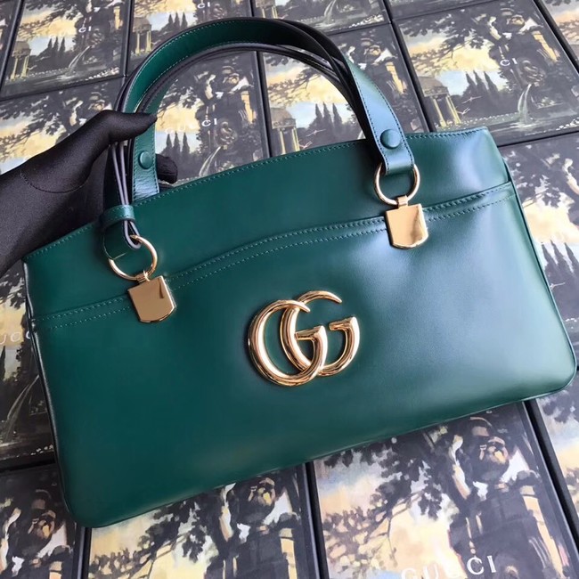 Gucci Arli large top handle bag 550130 green