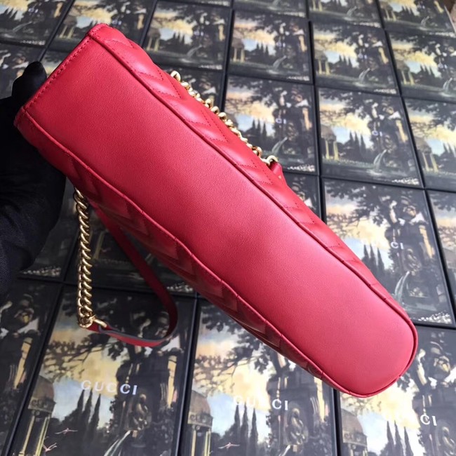 Gucci GG Marmont matelasse medium tote 524578 red