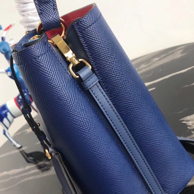 Prada Double Saffiano leather bag 1BA212 blue