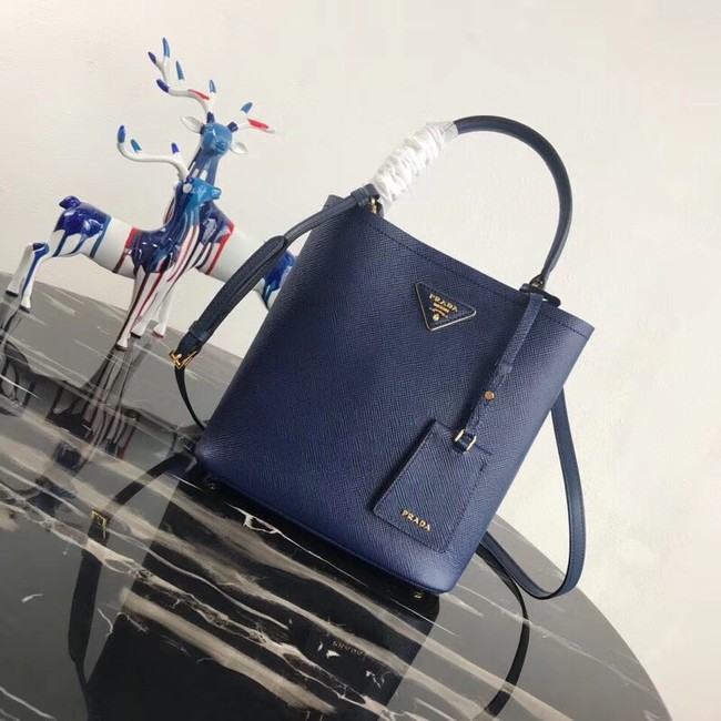 Prada Double Saffiano leather bag 1BA212 blue