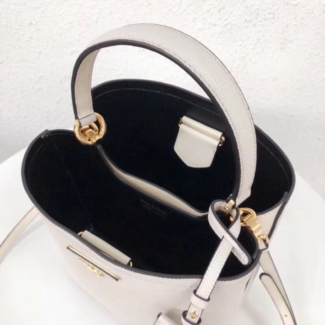 Prada Double Saffiano leather bag 1BA212 white