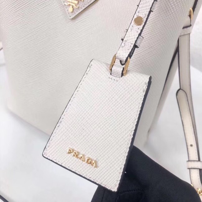 Prada Double Saffiano leather bag 1BA212 white