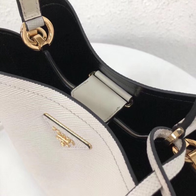 Prada Double Saffiano leather bag 1BA212 white