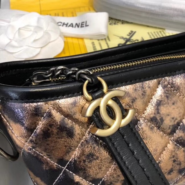 chanel gabrielle small hobo bag A91810 Black & Gold