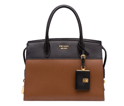 Prada Esplanade Bag 1BA046 brown&black