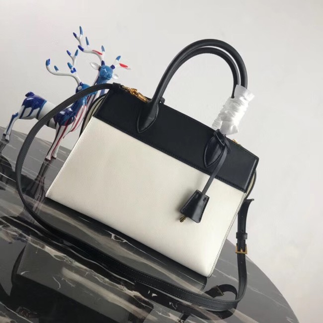 Prada Esplanade Bag 1BA046 white&black