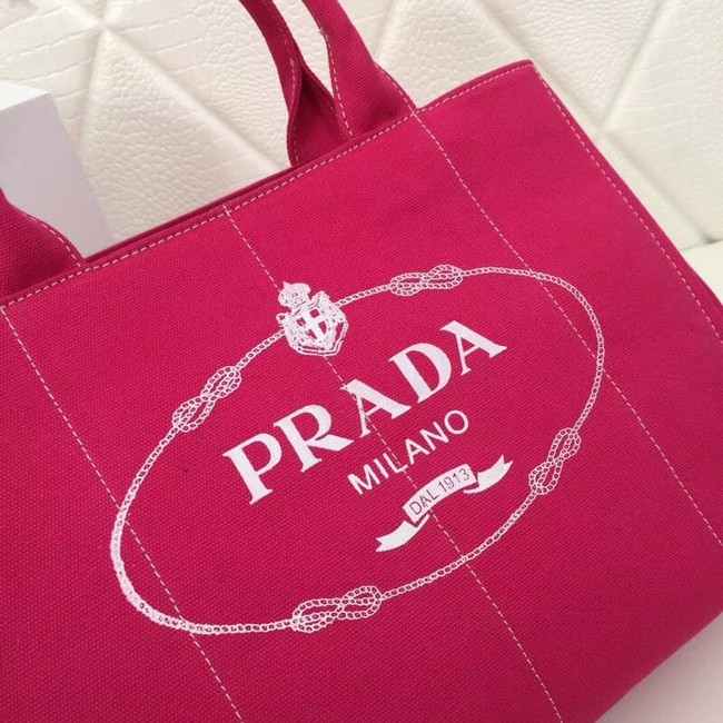 Prada Fabric Printed Tote BN2439 rose