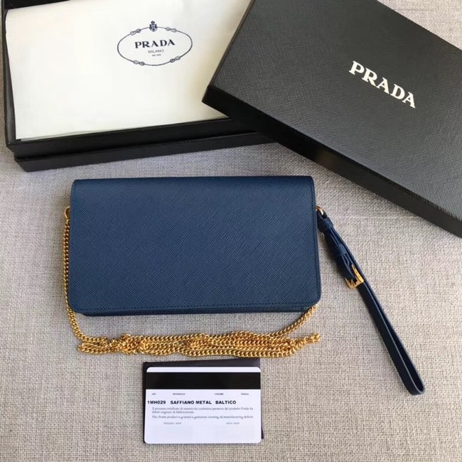 Prada Saffiano Leather Mini Bag 1HZ029 blue