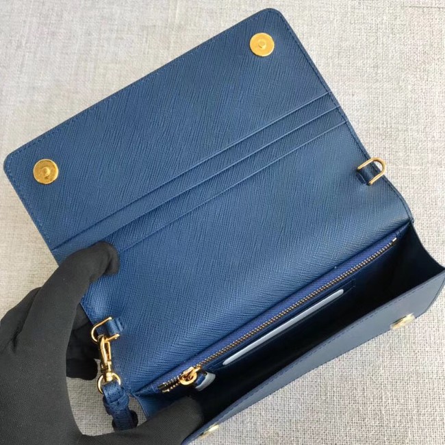 Prada Saffiano Leather Mini Bag 1HZ029 blue