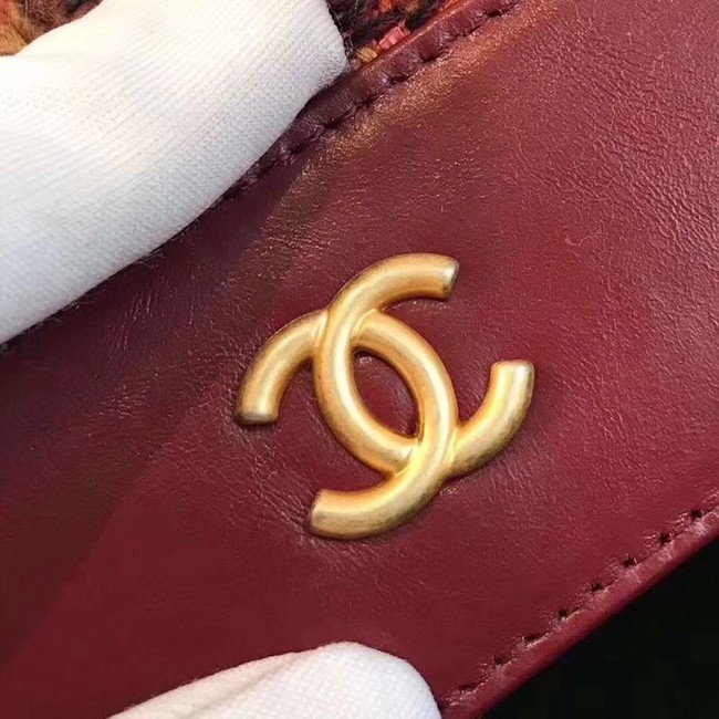 Chanel wallet on chain A84389 red