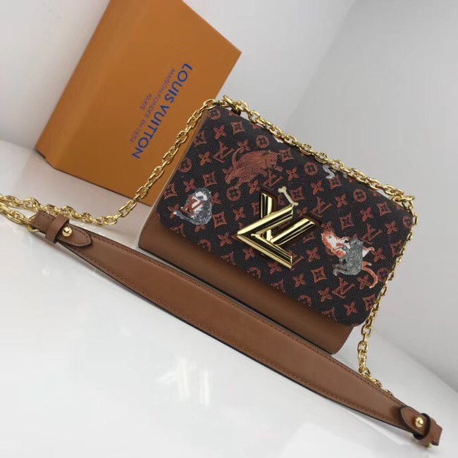 Louis Vuitton TWIST MM M44408 brown