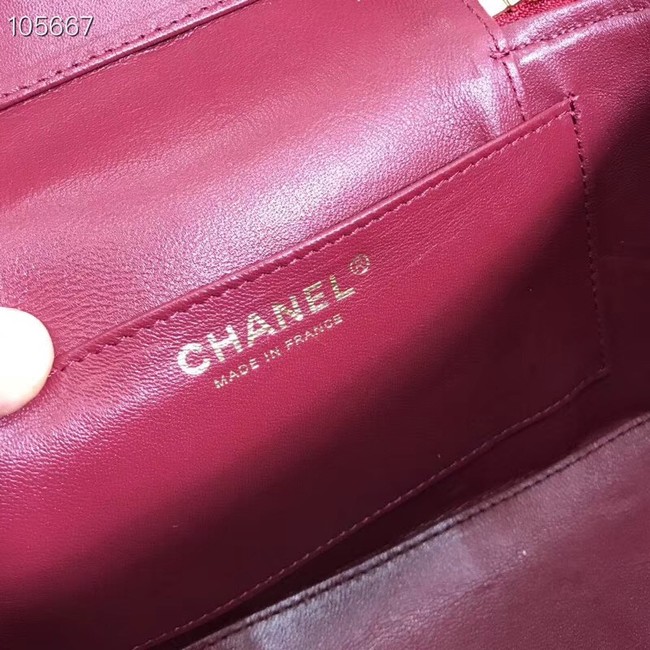 Chanel vanity case A57343 red