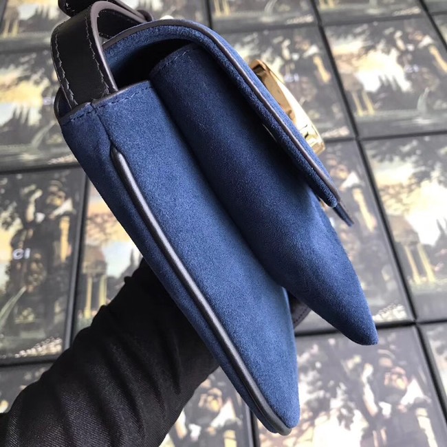 Gucci Arli small shoulder bag 550129 blue suede