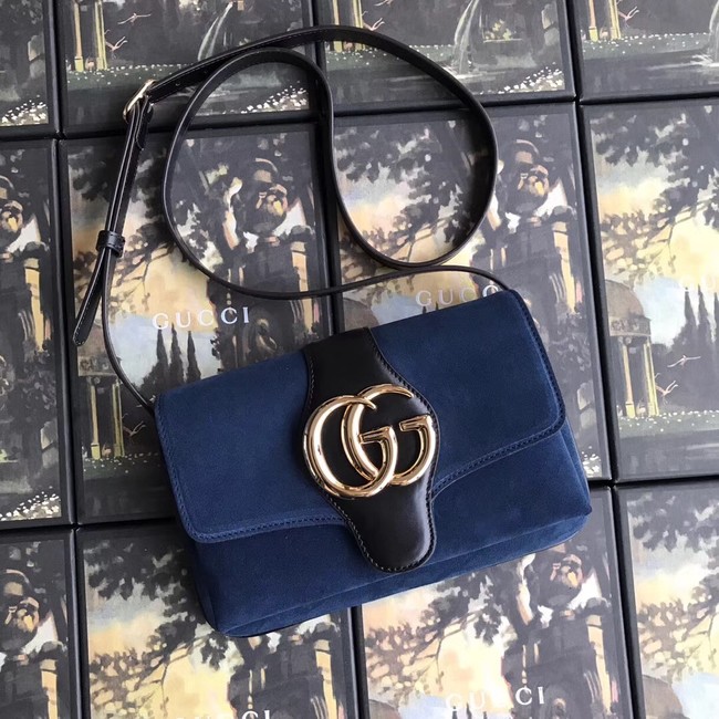 Gucci Arli small shoulder bag 550129 blue suede