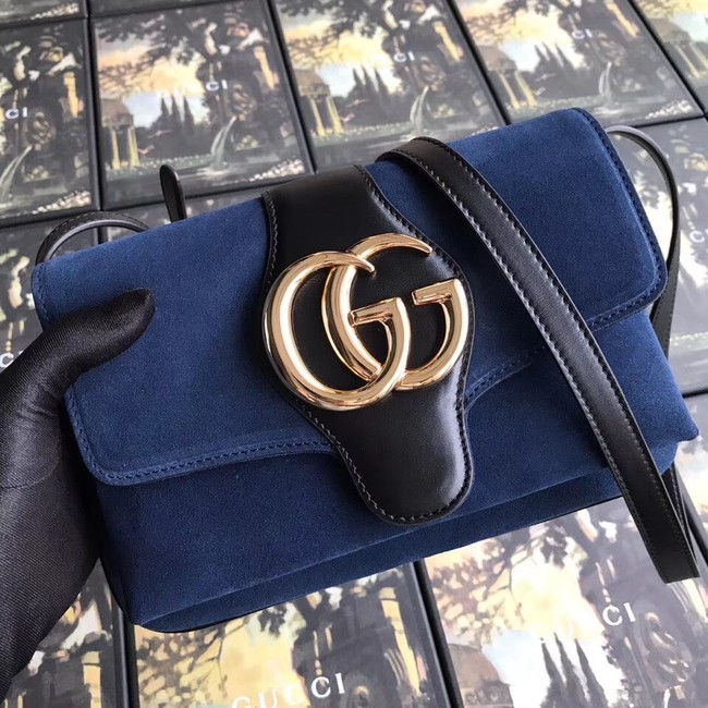 Gucci Arli small shoulder bag 550129 blue suede