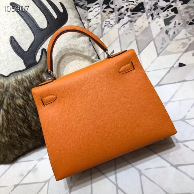 Hermes original Kelly Epsom Leather KL32 orange