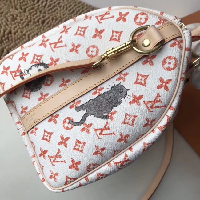 Louis Vuitton SPEEDY 30 BANDOULIERE M44401 white