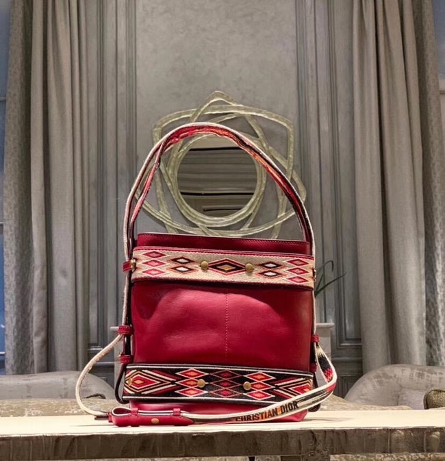 DIOR DIORODEO HOBO TAS VAN KALFSLEER M5871 red