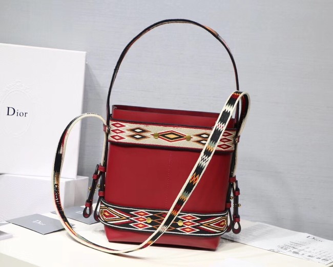 DIOR DIORODEO HOBO TAS VAN KALFSLEER M5871 red