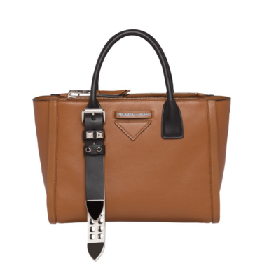 Prada Concept Leather handbag 1BA175 Brown