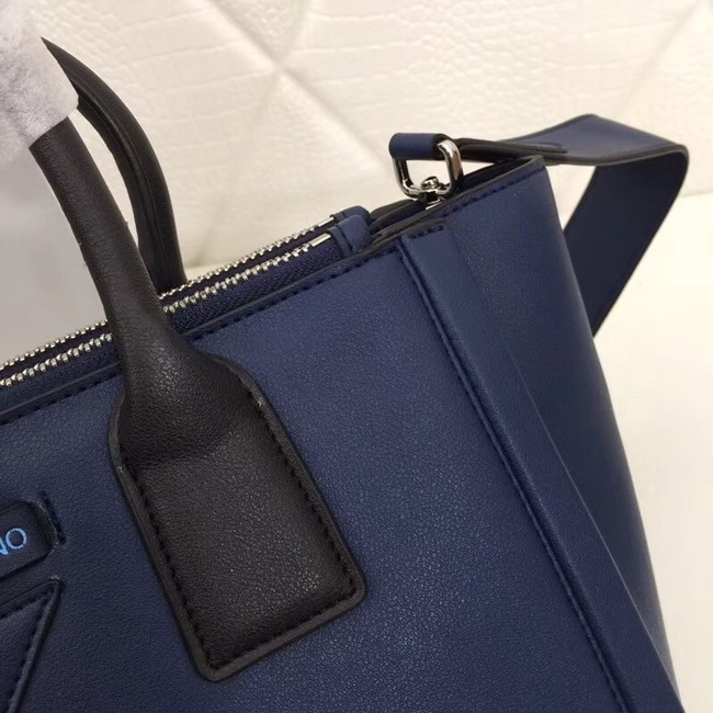 Prada Concept Leather handbag 1BA175 dark blue