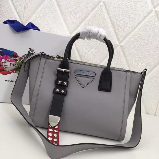 Prada Concept Leather handbag 1BA175 grey