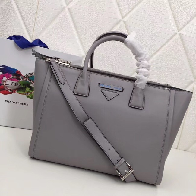 Prada Concept Leather handbag 1BA183 grey