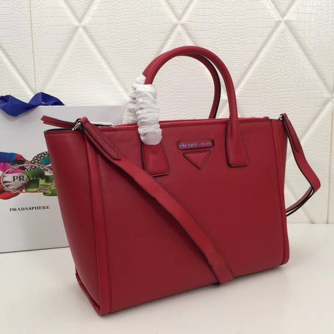 Prada Concept Leather handbag 1BA183 red