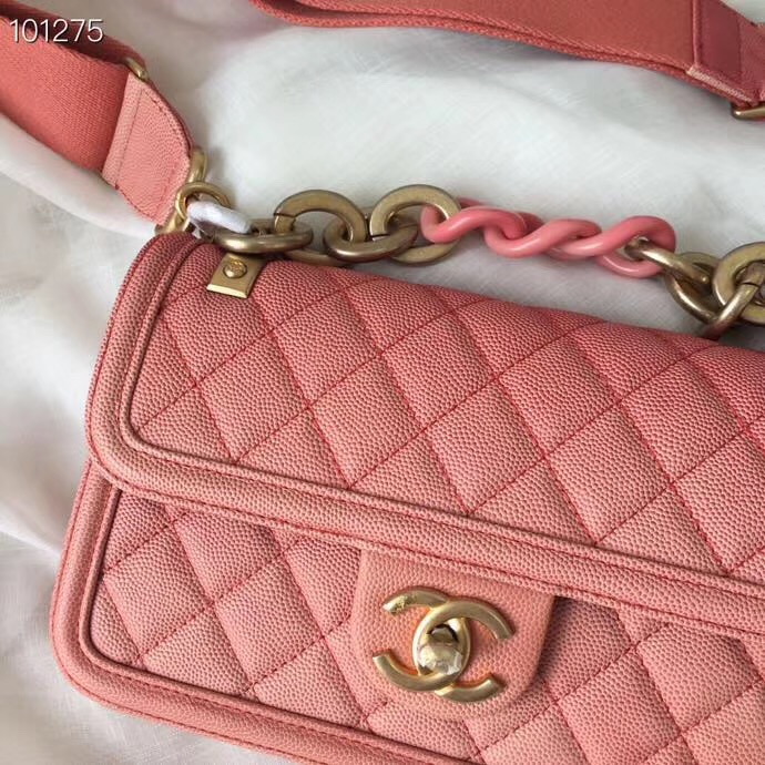 Chanel flap bag AS0061 Coral