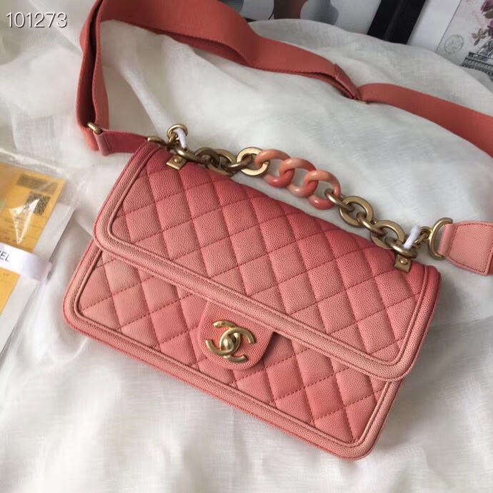 Chanel flap bag AS0062 Coral