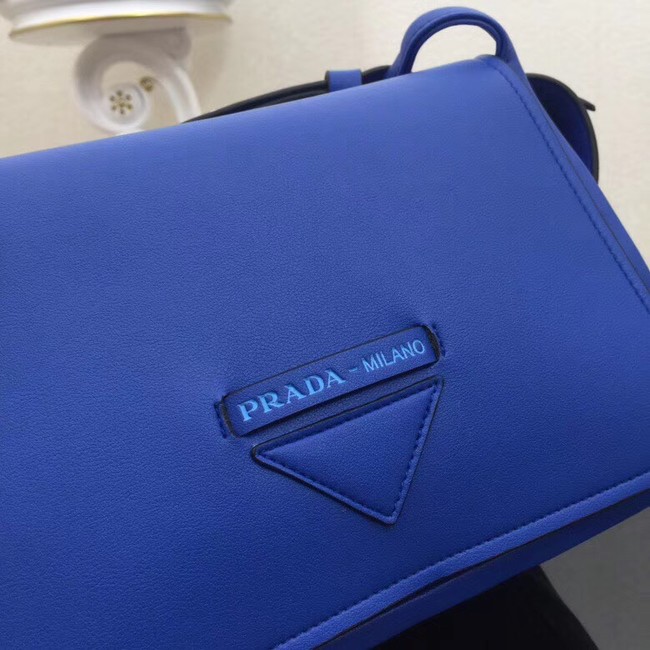 Prada Concept calf leather bag 1BD123 blue