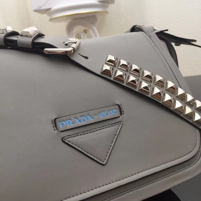 Prada Concept calf leather bag 1BD123 grey