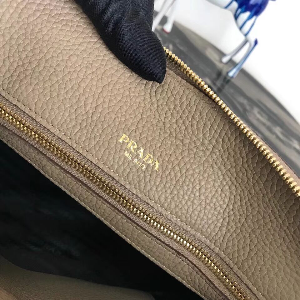 Prada Calf leather bag 1BA157 Brown